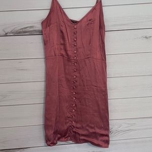 Button down slip dress